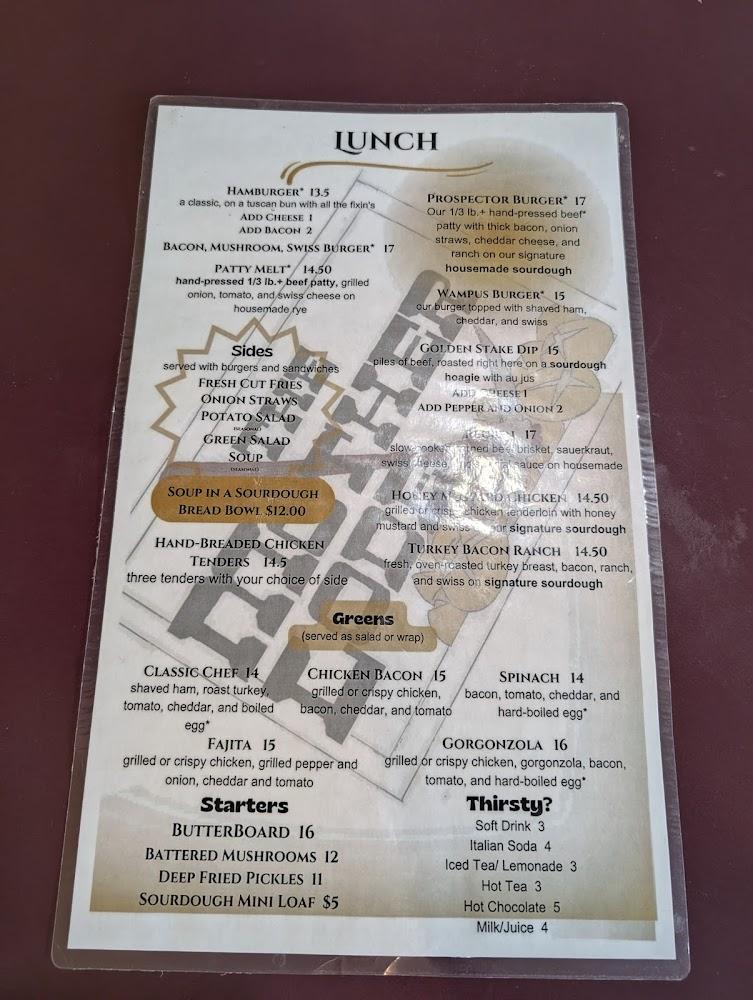 The Mother Lode Menu image 3
