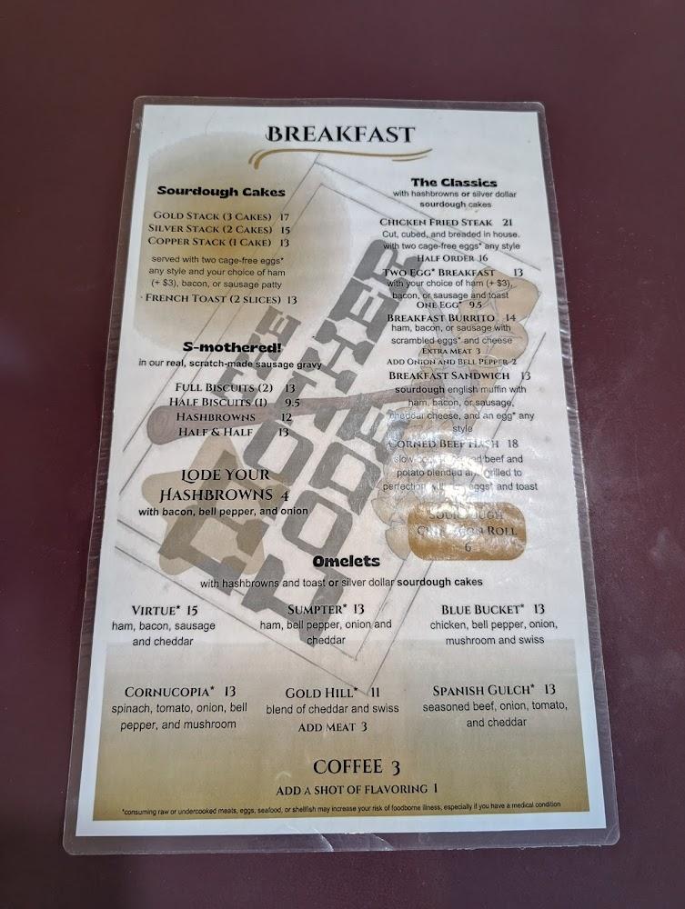 The Mother Lode Menu image 4